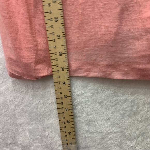 Lululemon Womens Large Light Pink Scoop Neck Burnout Tee Unmarked Size - Picture 6 of 7